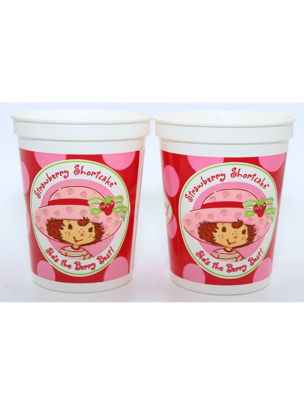 Vintage Design Ware Strawberry Shortcake "Shes's the Berry Best!" Set of 2 Cups